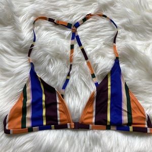 Urban outfitters Printed Racerback Bikini Top